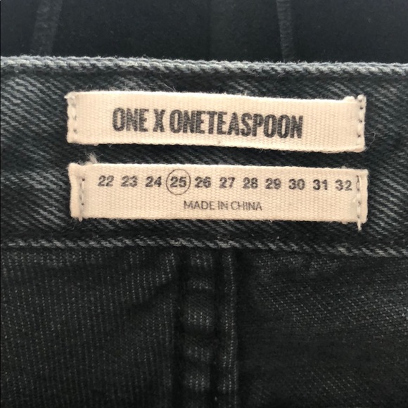 One teaspoon black distressed cropped jeans - Picture 4 of 8